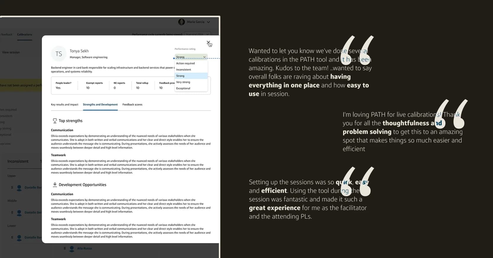 Early feedback from the field: leader and HR partner testimonials from the pilot