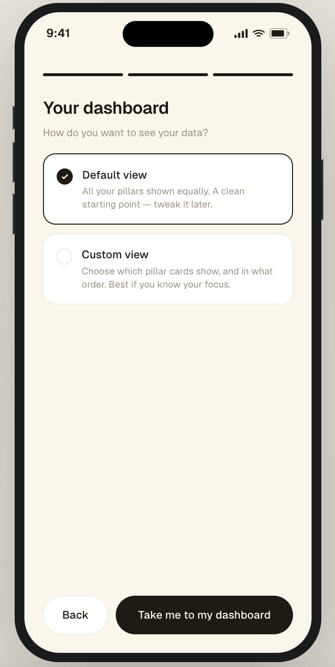 Onboarding step 4 — completion
